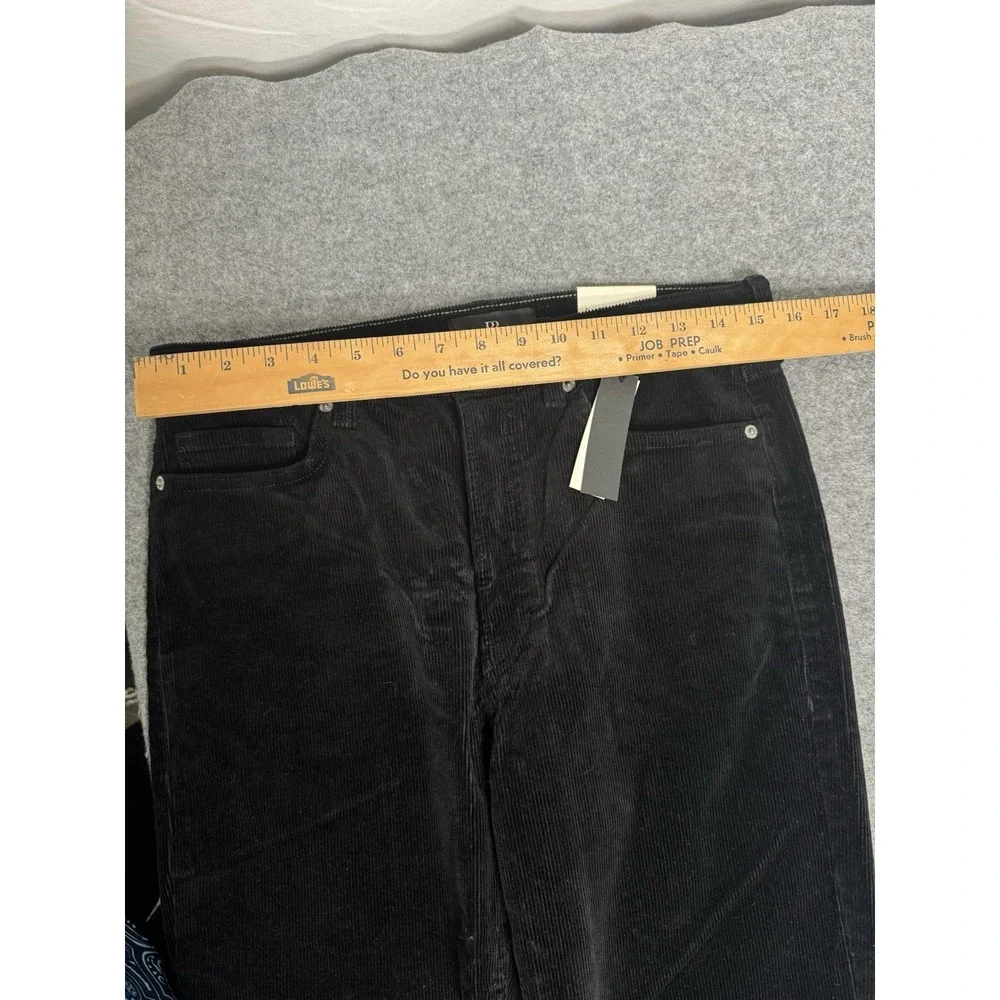 Banana Republic Women's Sz 29 Black High‎ Rise Straight Fit  Corduroy NWT